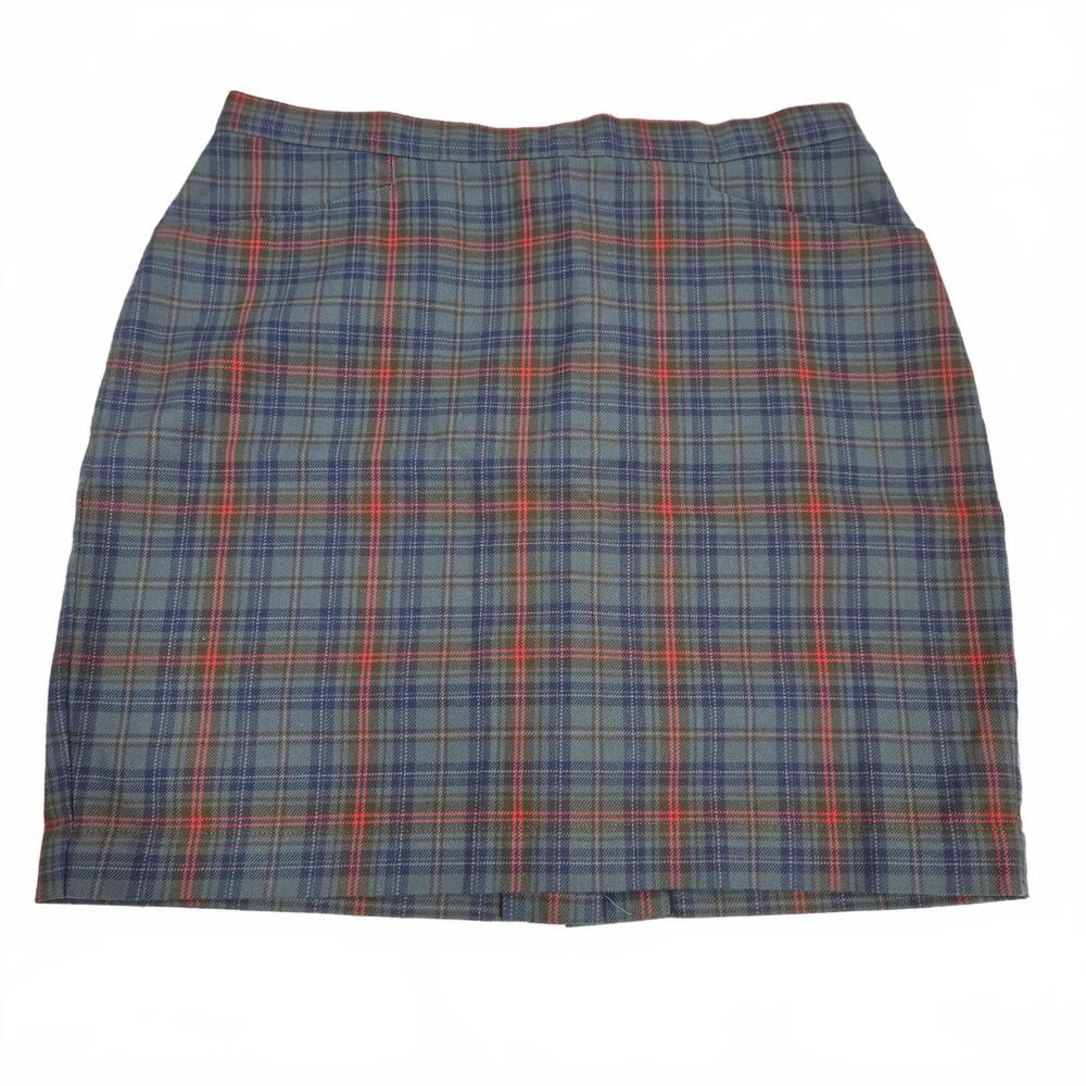 Vintage Gap Skirt Womens 14 Plaid Tartan Mini Straight Preppy Classic Cotton